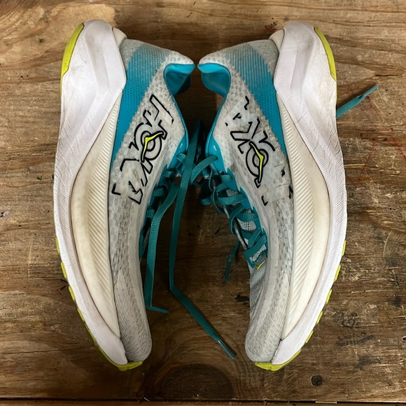 Hoka Shoes - Hoka Sneakers Blue & Neon Green